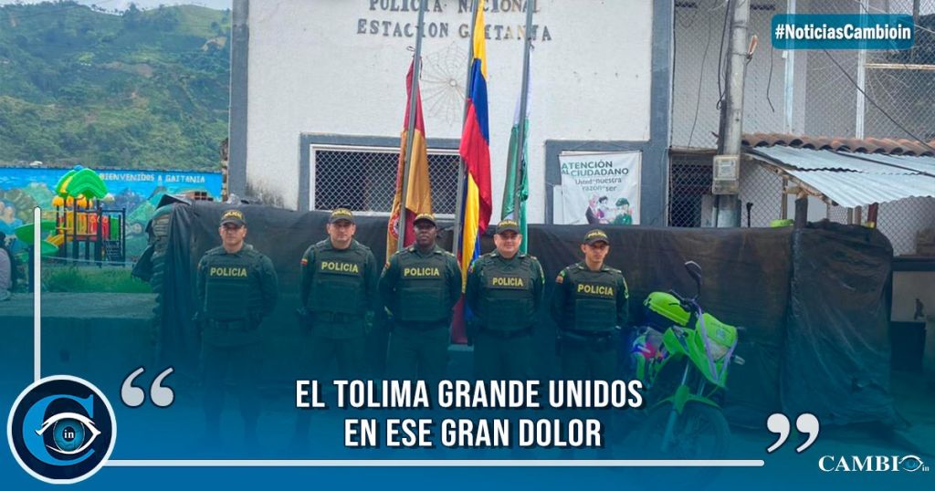 En el Tolima rinden homenaje póstumo a policías asesinados en el Huila