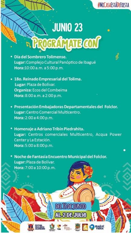 #NoticiasCambioin: Prográmate para hoy y vive el  49° Festival Folclórico Colombiano, porque #MiCasaEstaDeFiesta 🥳💃🏻🕺🏻