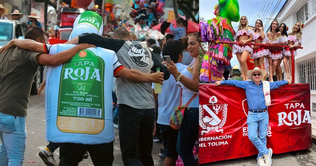 Tapa Roja , el aguardiente de los Tolimenses contagió de sabor, alegría y tradición el desfile del San Juan en Ibagué