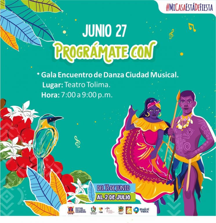 #NoticiasCambioin: Prográmate para hoy y vive el  49° Festival Folclórico Colombiano, porque #MiCasaEstaDeFiesta