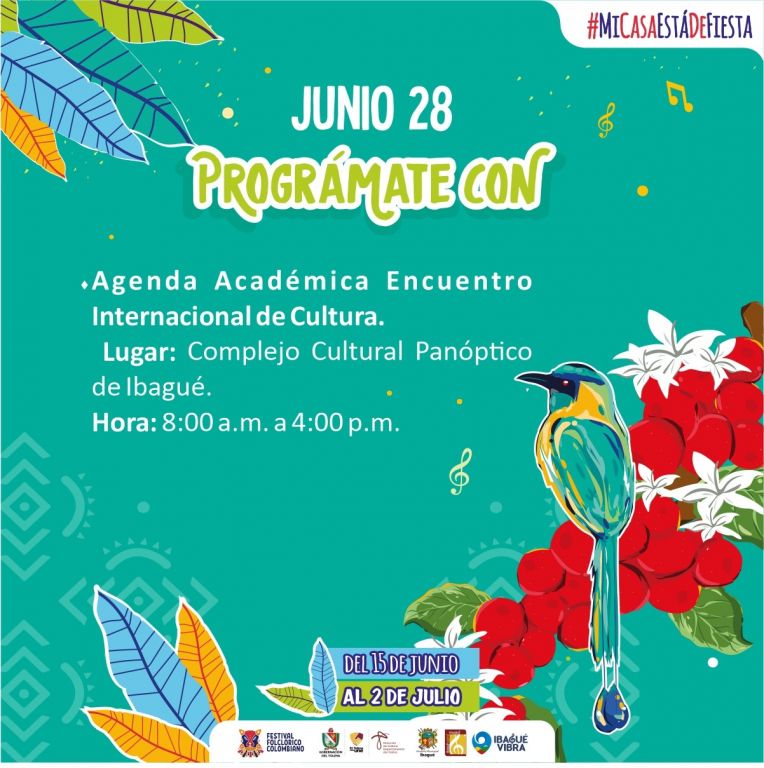 #NoticiasCambioin: Prográmate para hoy 28 de junio y vive el  49° Festival Folclórico Colombiano, porque #MiCasaEstaDeFiesta