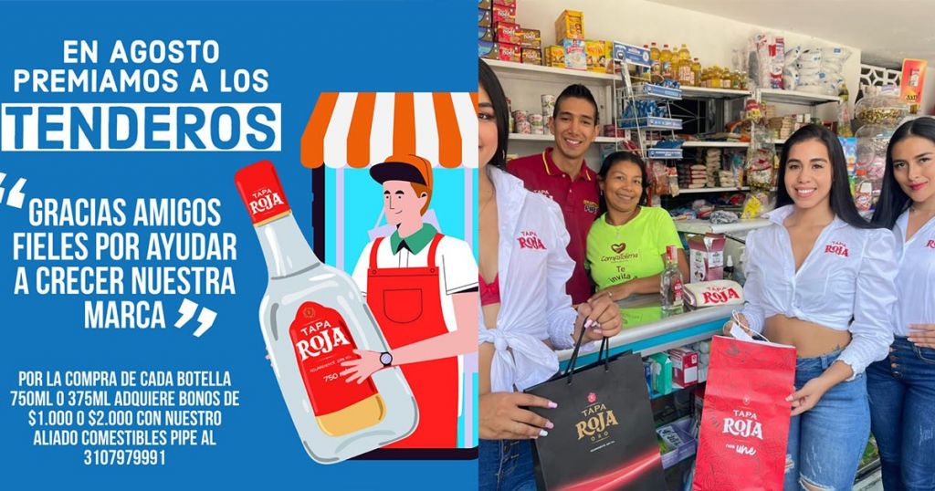 Tapa Roja el sabor de Colombia, premia a los tenderos en su día.