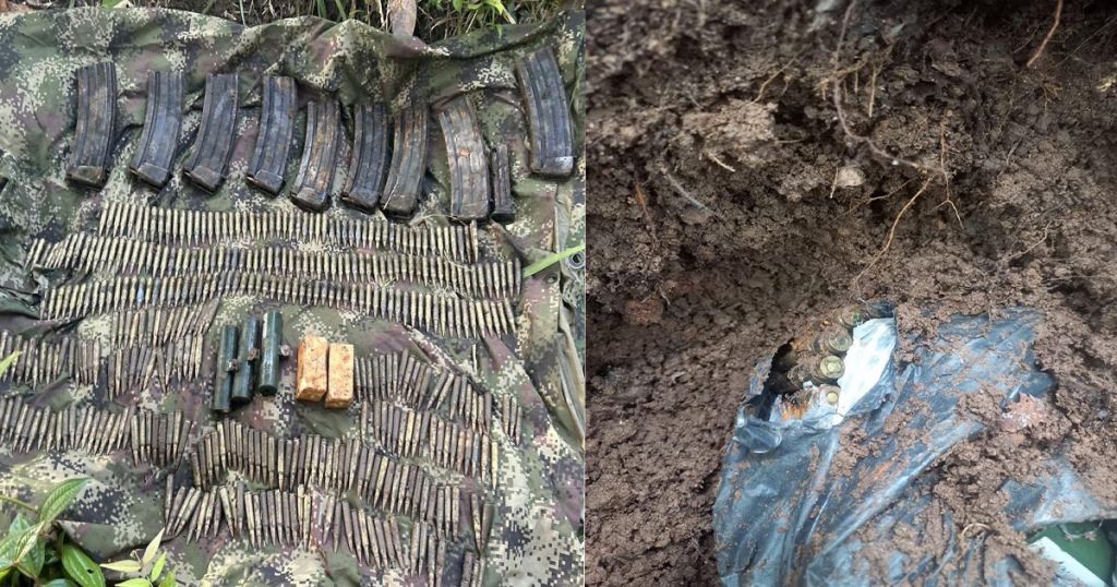 Ejército ubicó caleta con armamento de las Farc en el Tolima