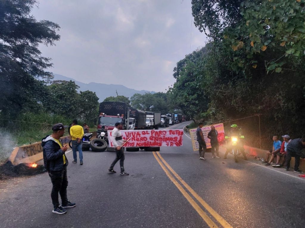 Este es el panorama del Tolima producto del paro de transportadores