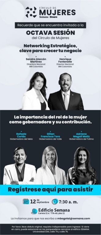 Gobernadora Matiz compartirá panel de opinión con las mandatarias del Valle y Meta, convocado por las revistas Semana y Dinero