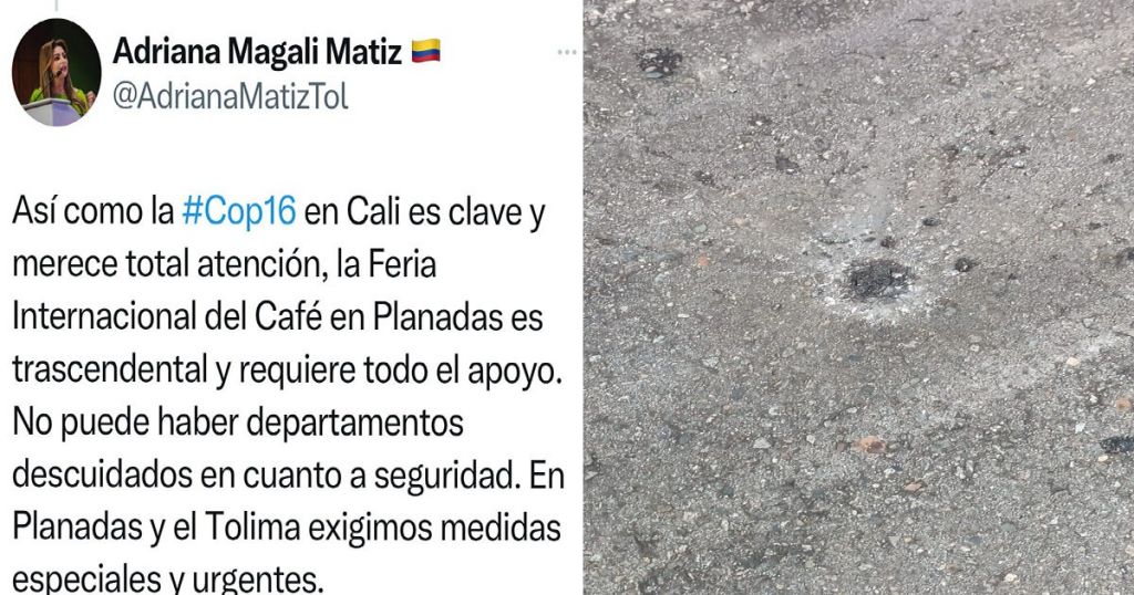 Planadas después del ataque con un dron explosivo