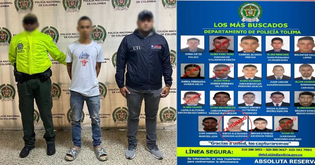 En Medellín se escondía Reinoso, buscado por asesinar y desaparecer personas en el Tolima