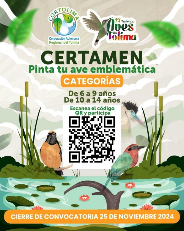 Abiertas las inscripciones para el evento infantil ‘Pinta tu ave emblemática’