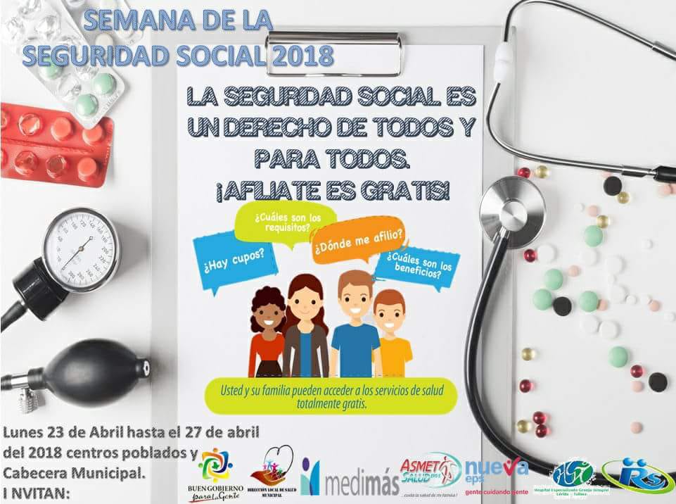 Alcaldía de Lérida celebra la semana de la salud y la vida.