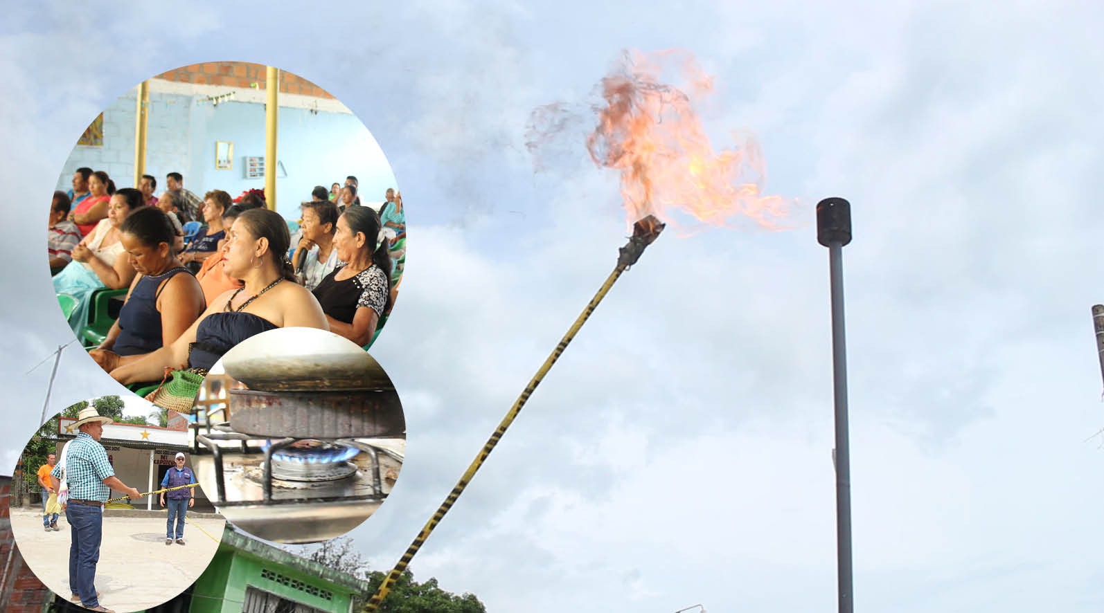 Habitantes de Velú en Natagaima, celebran la llegada del gas domiciliario