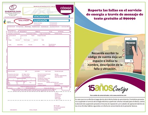 Así será la nueva factura de la luz en el Tolima desde junio