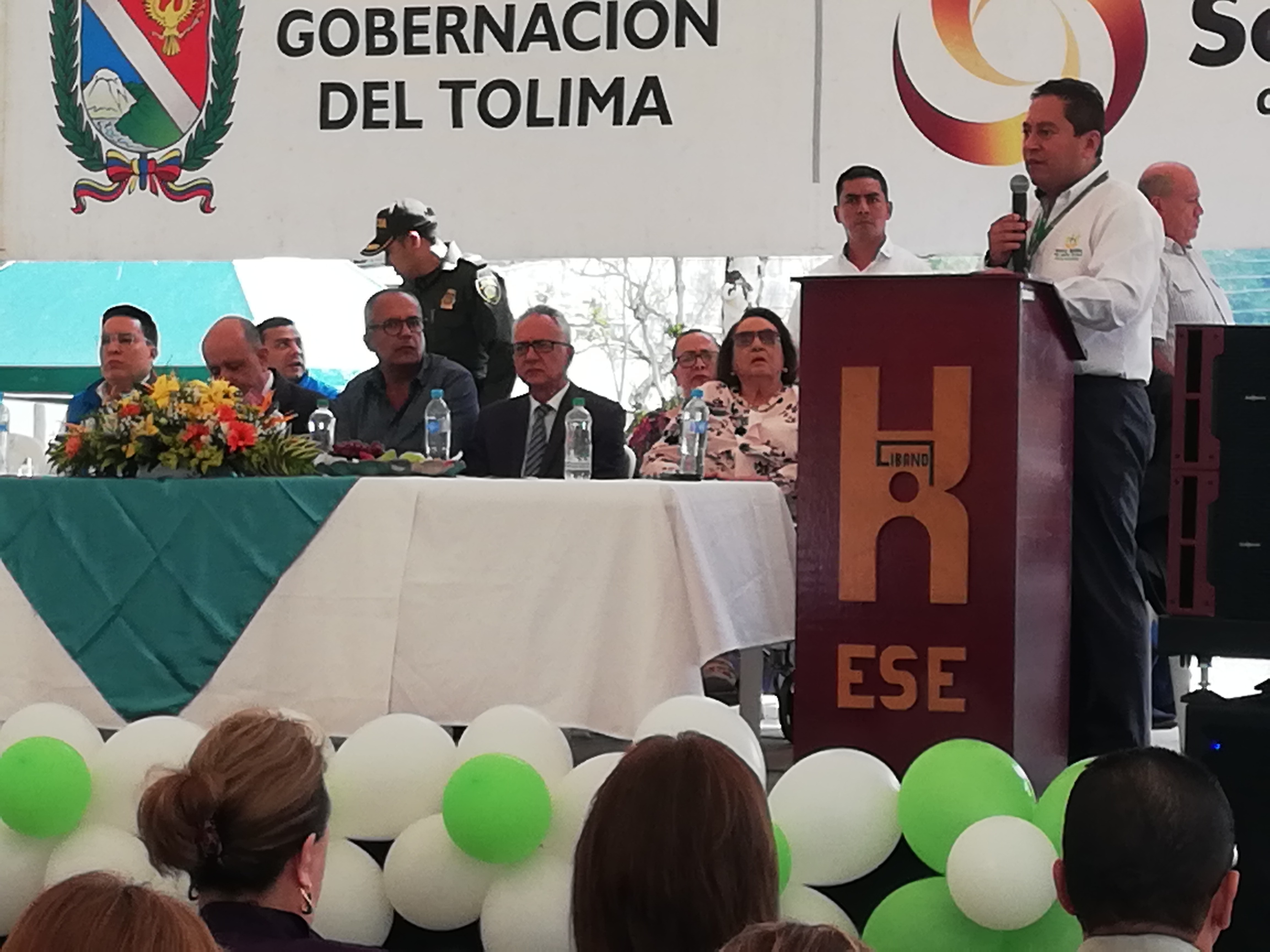 Evento del gobernador donde lloró el alcalde de Ibagué