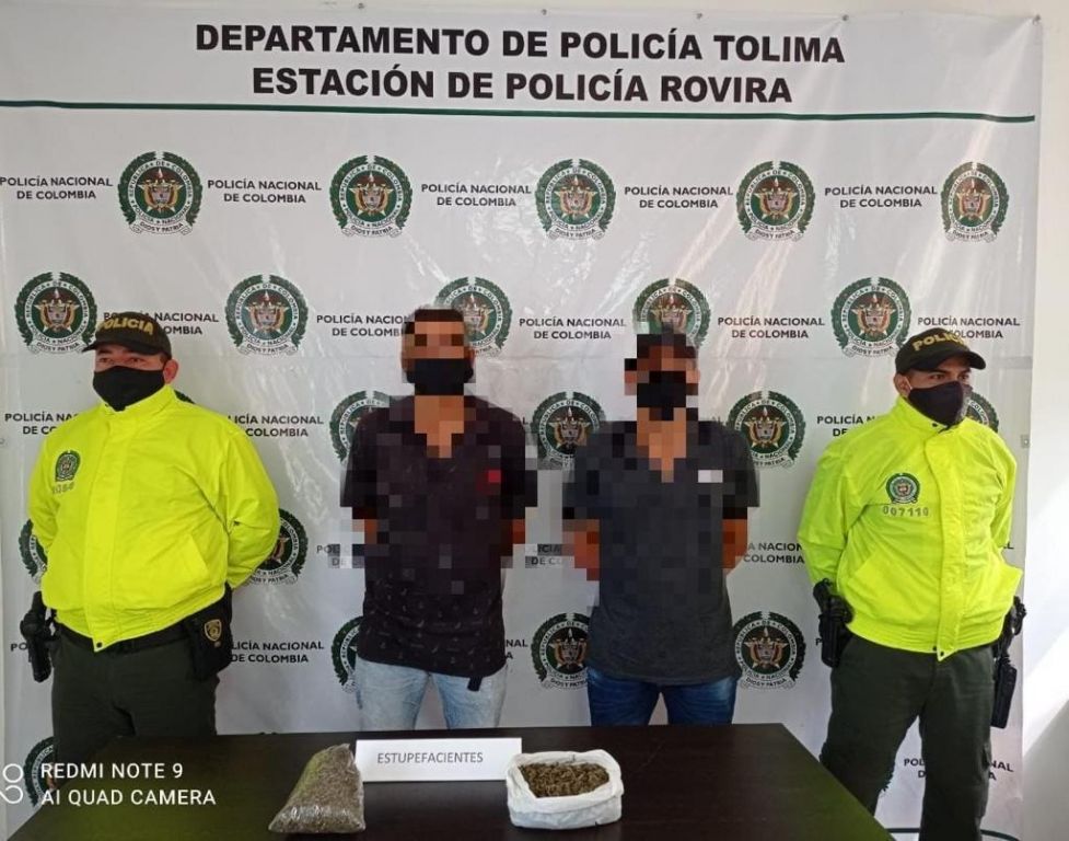 Capturados dos hombres con 500 gramos marihuana