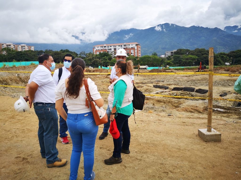 Veedores hacen seguimiento a la construcción del coliseo mayor